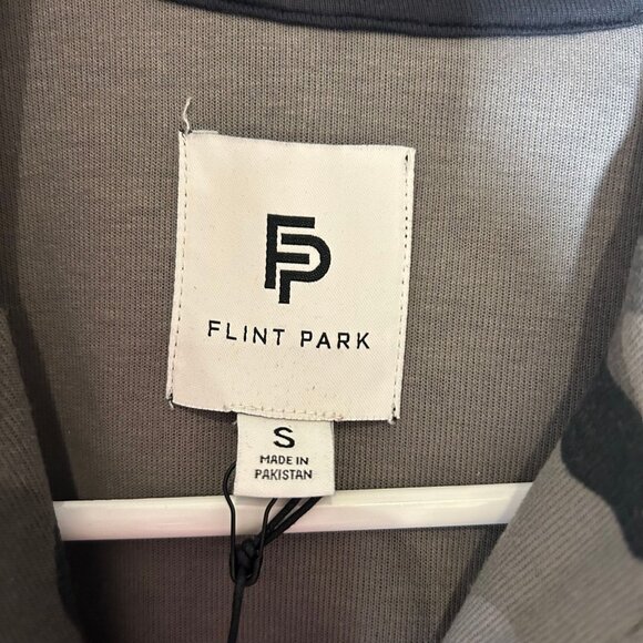 Flint Park Court Tennis Zip-Up Jacket Men's Size Small in Black & Gray Camo NWT! - Picture 4 of 6